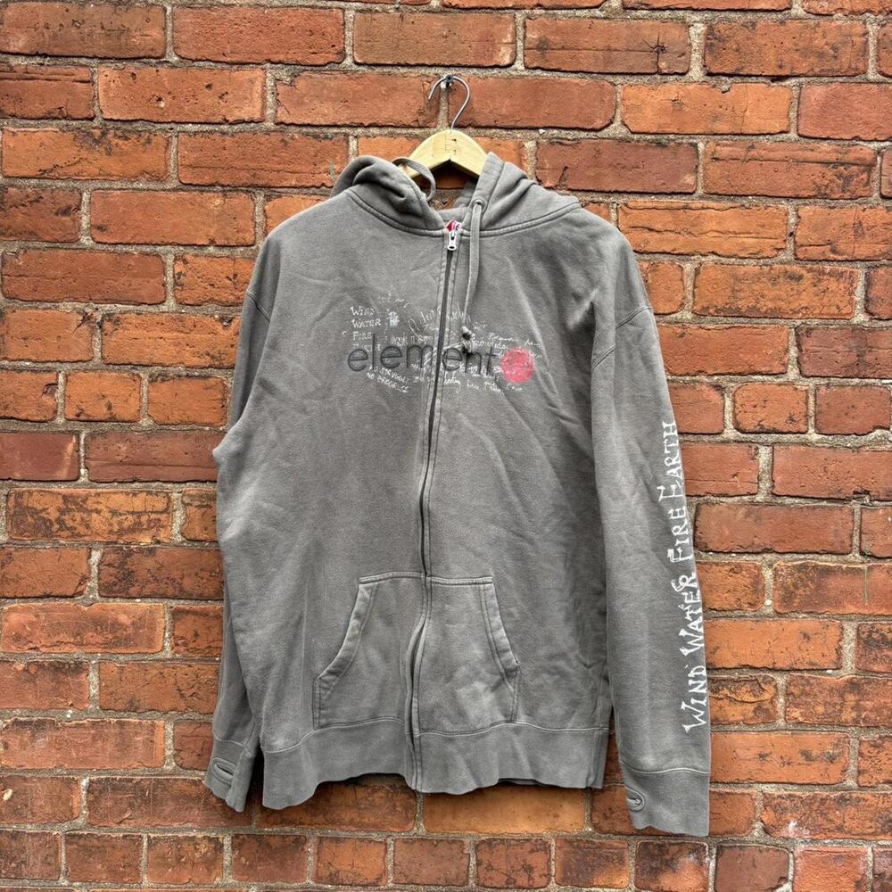 Vintage element skateboards zip up hoodie 00s XL